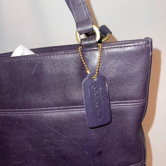 Vintage Coach Tribeca bag // eggplant purple // RARE - Picture 4 of 9